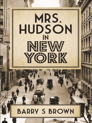 cover image of Mrs. Hudson in New York